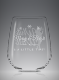 Merry, Bright & a Little Tipsy | Stemless