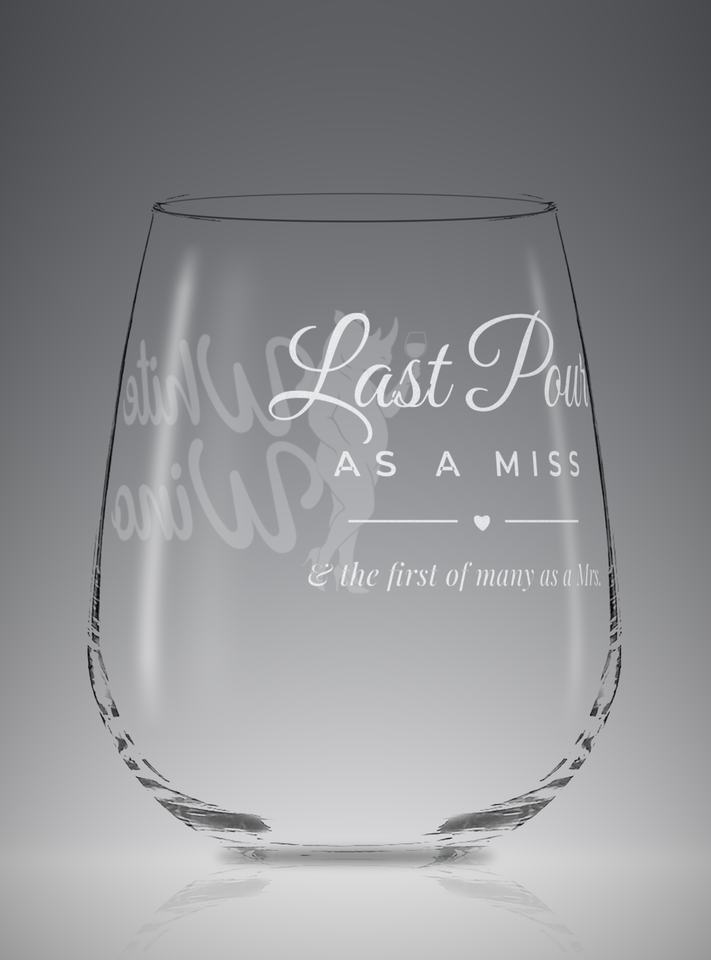 Last Pour as a Miss | Stemless