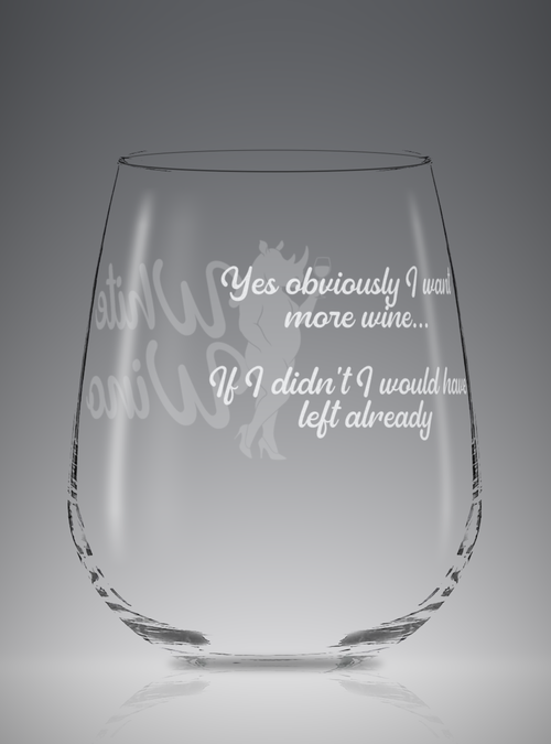 Yes Obviously | Stemless